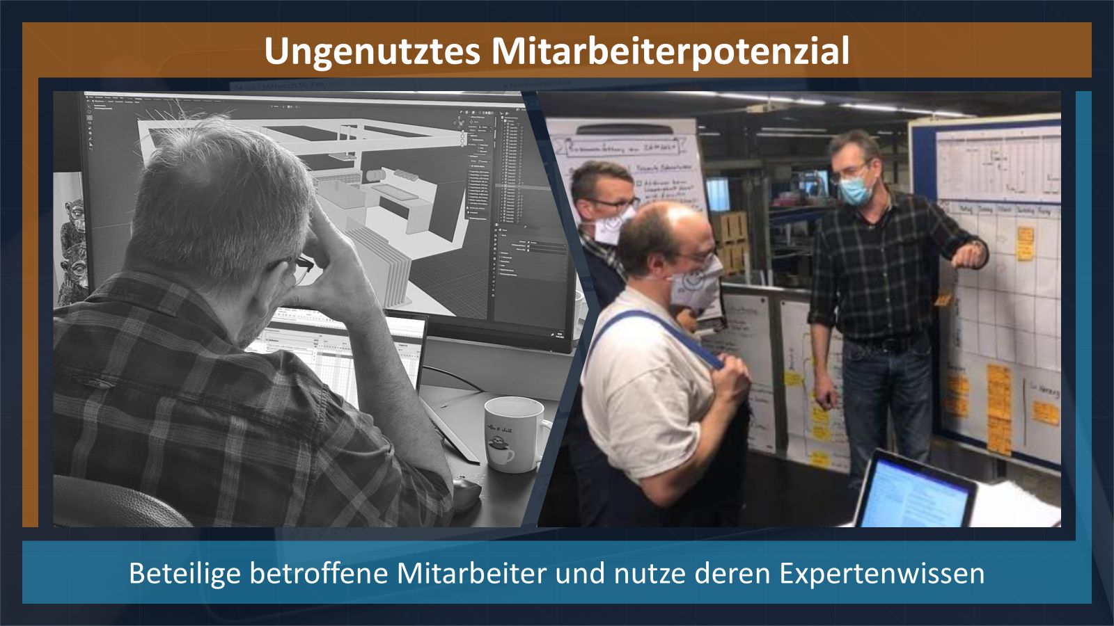 Verschwendung durch ungenutztes Mitarbeiterpotenzial
