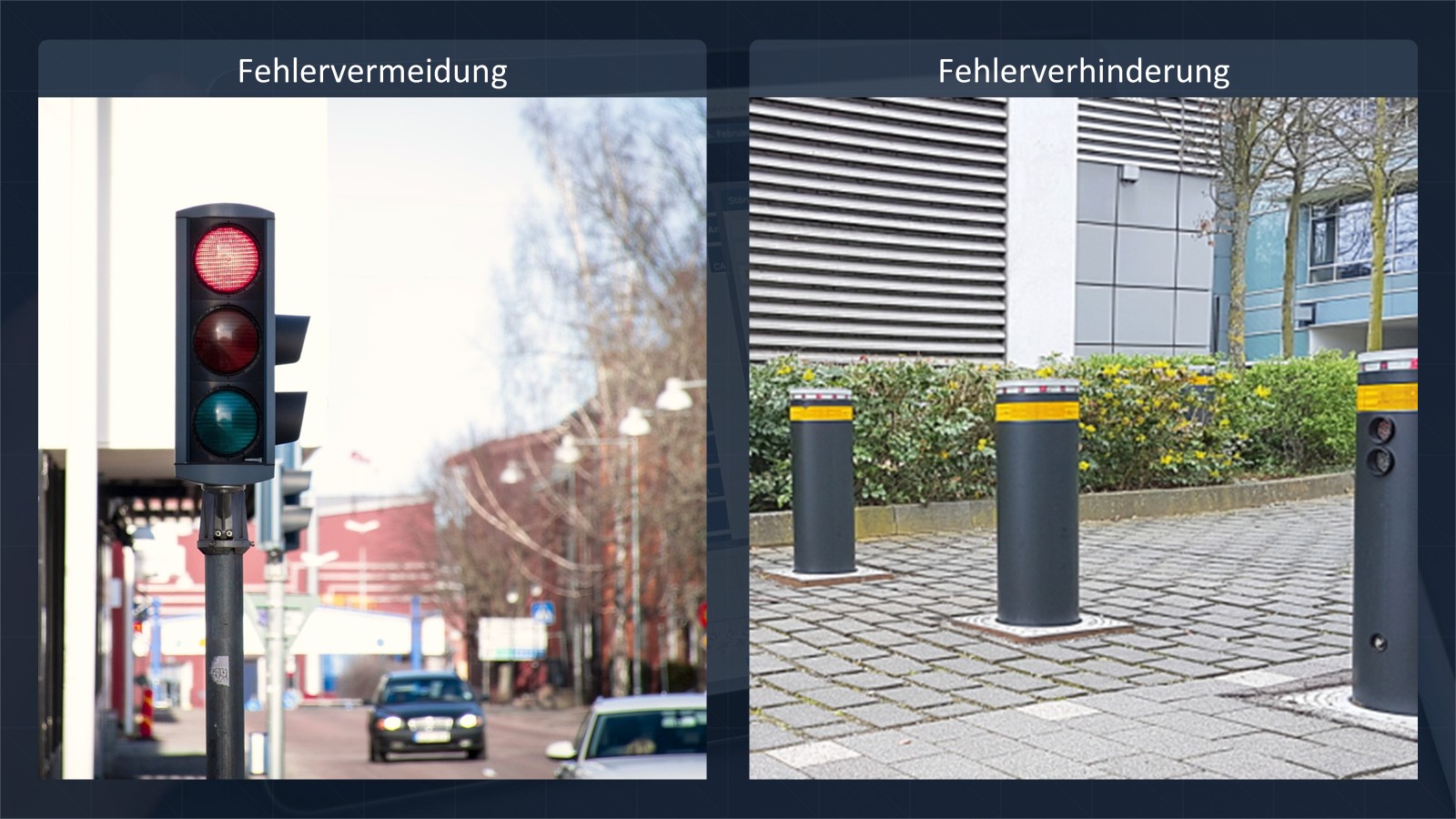 Beispiel: Fehlervermeidung vs. Fehlerverhinderung Beispiel: Fehlervermeidung vs. Fehlerverhinderung